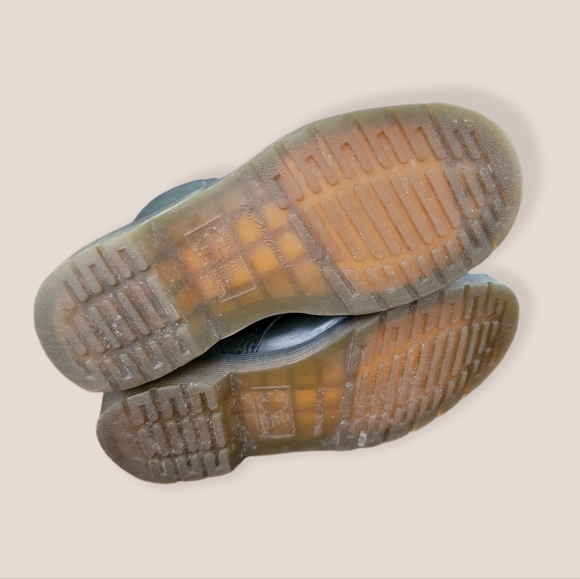 Dr Martens Gray Patent Leather Boots - Picture 6 of 7